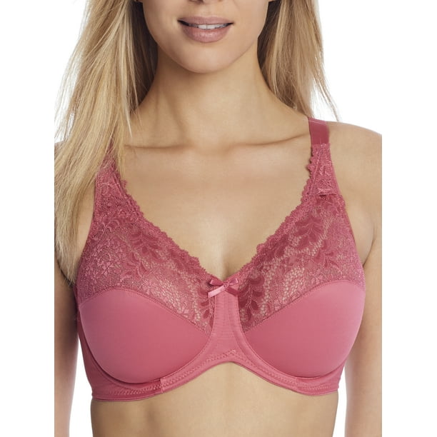 Lilyette Womens Comfort Lace Minimizer Bra Lilyette Womens Comfort Lace Minimizer Bra